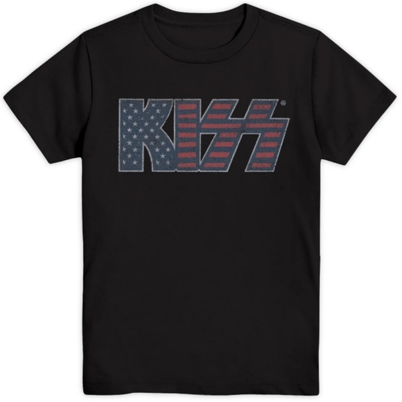 KISS Flag Boy's Graphic Tee - Picture 1 of 6